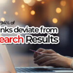 Studies suggest that 94% of Google SGE links deviate from Organic Search Results